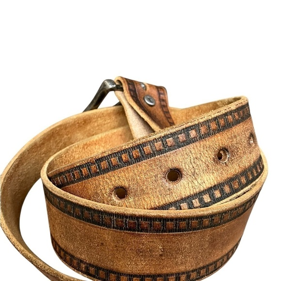 Will Leather Goods Men's Full Grain Saddle Leather Western Belt #60013 XL 40 - Picture 1 of 12